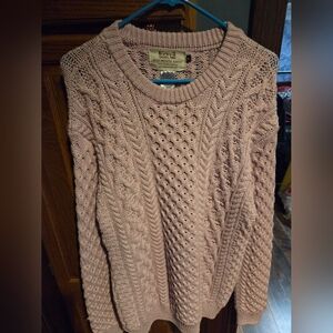 Aran Sweater Market Women's Sweater -Light Pink
